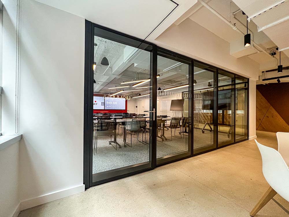 Acousti-Clear’s Sleek Design Perfectly Blends into Shawmut’s NYC Office